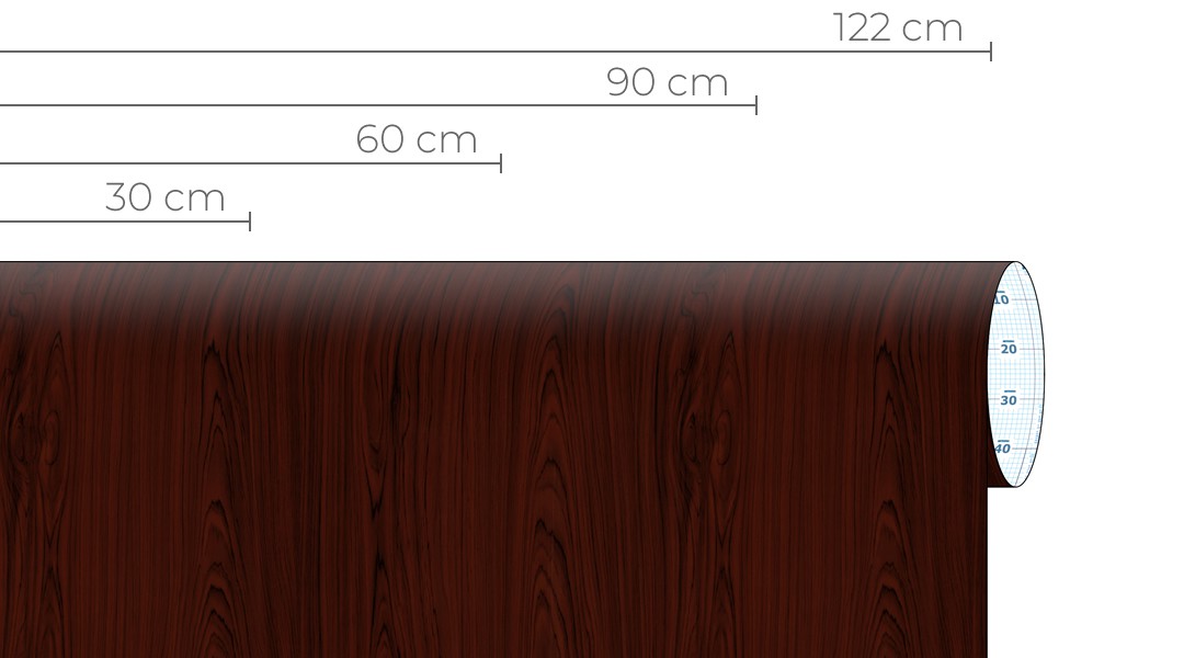 Vinilo de grano de madera de caoba para coche, muebles, electrodomésticos  Wrap 3MIL 25 x 4ft RHINOC DIY 3MIL-VViViD8